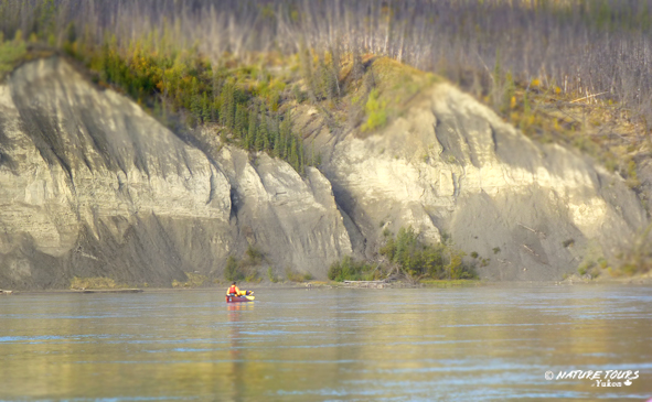 canoeing on the Yukon River Canada with Nature Tours of Yukon