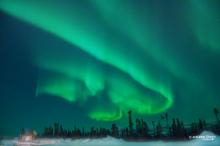 Aurora Borealis on the Dempster Highway - Nature Tours of Yukon