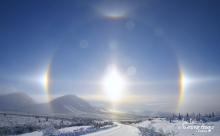 Sun Dogs at the Dempster Highway